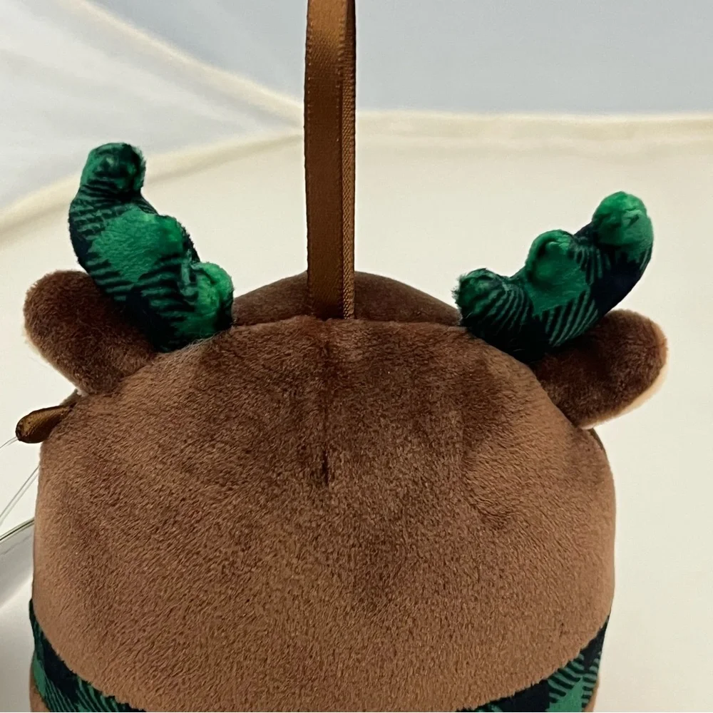 Squishmallows Small Christmas Ornament Plush Buford Moose Green Scarf With Tags